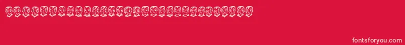 Шрифт PierretheVampire – розовые шрифты на красном фоне