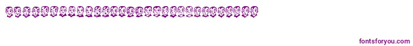 フォントPierretheVampire – 白い背景に紫のフォント