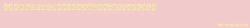 PierretheVampire Font – Yellow Fonts on Pink Background