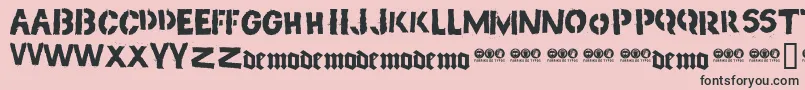 PIG      Font – Black Fonts on Pink Background