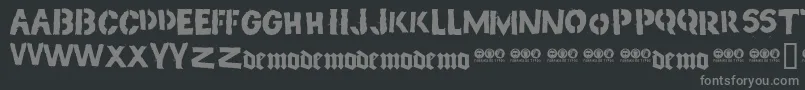 Czcionka PIG      – szare czcionki na czarnym tle