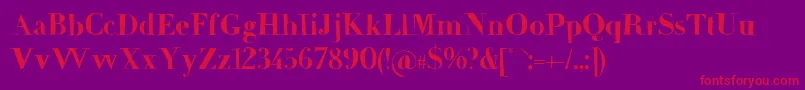 FrailBold Font – Red Fonts on Purple Background