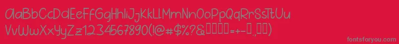 Шрифт Pig Year Sans – серые шрифты на красном фоне