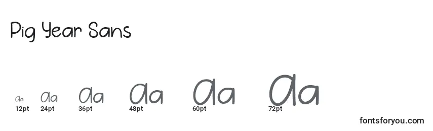 Размеры шрифта Pig Year Sans (136871)