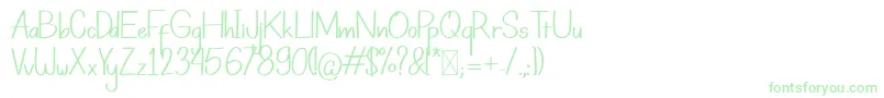 Piko-Schriftart – Grüne Schriften