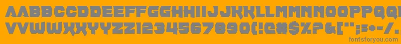 Pill Anthropic Font – Gray Fonts on Orange Background