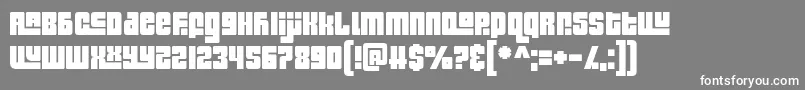 Pinch My Ride Font – White Fonts on Gray Background