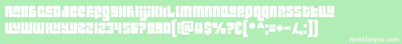 Lisätietoja Pinch My Ride-fontista Pinch My Ride-fontti – valkoiset fontit vihreällä taustalla
