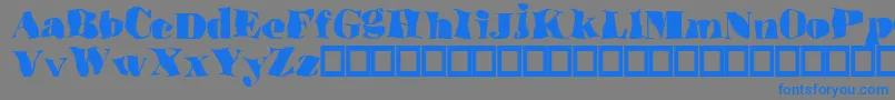 UnderwaterLove Font – Blue Fonts on Gray Background