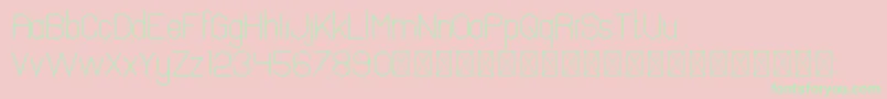 Pinchik PersonalUse Font – Green Fonts on Pink Background