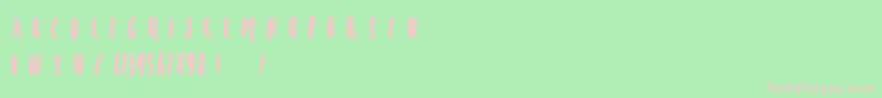 PINDOW Font – Pink Fonts on Green Background
