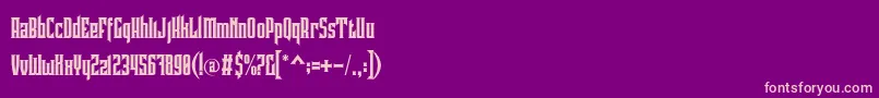Pindunk Personal Use Font – Pink Fonts on Purple Background