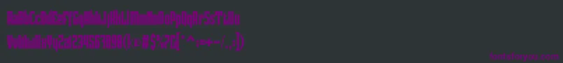 Pindunk Personal Use Font – Purple Fonts on Black Background