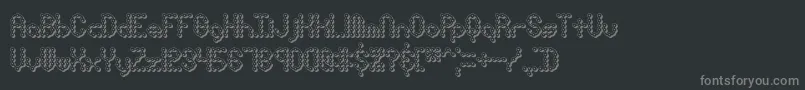 pindwnx Font – Gray Fonts on Black Background