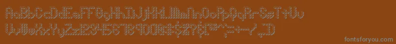 pindwnx Font – Gray Fonts on Brown Background