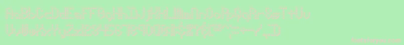 pindwnx Font – Pink Fonts on Green Background