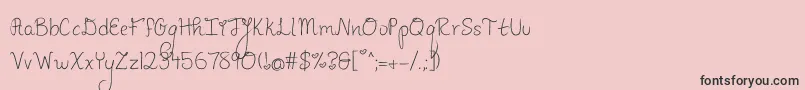 pineapples dont have sleeves Font – Black Fonts on Pink Background