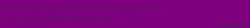 pineapples dont have sleeves Font – Black Fonts on Purple Background