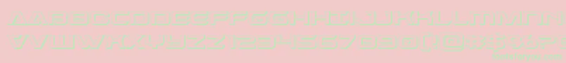 Dameron3D Font – Green Fonts on Pink Background