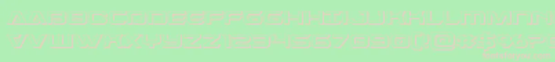 Dameron3D Font – Pink Fonts on Green Background