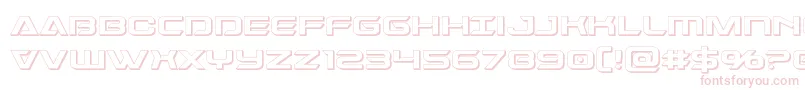 Czcionka Dameron3D – różowe czcionki