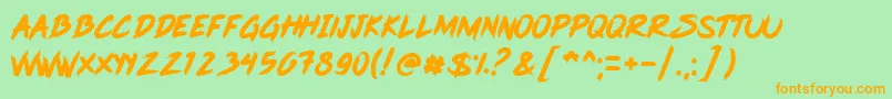 Pink Blue Font – Orange Fonts on Green Background