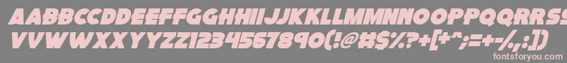 Шрифт Pink Rocket Italic – розовые шрифты на сером фоне