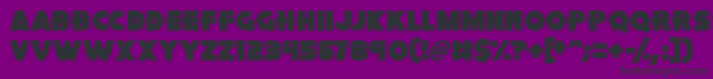 Pink Rocket Font – Black Fonts on Purple Background