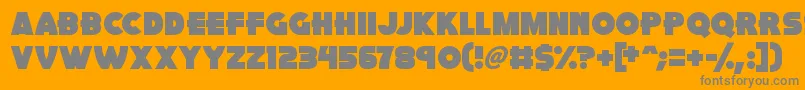 fuente Pink Rocket – Fuentes Grises Sobre Fondo Naranja