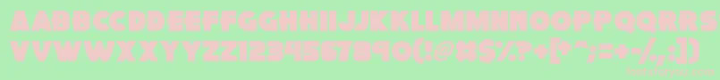 Pink Rocket Font – Pink Fonts on Green Background