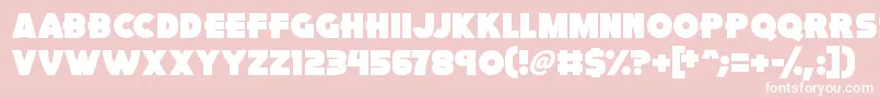 Pink Rocket Font – White Fonts on Pink Background