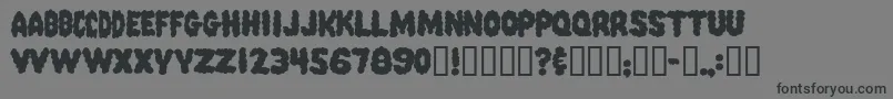 PinkCandyPopcornFont Font – Black Fonts on Gray Background