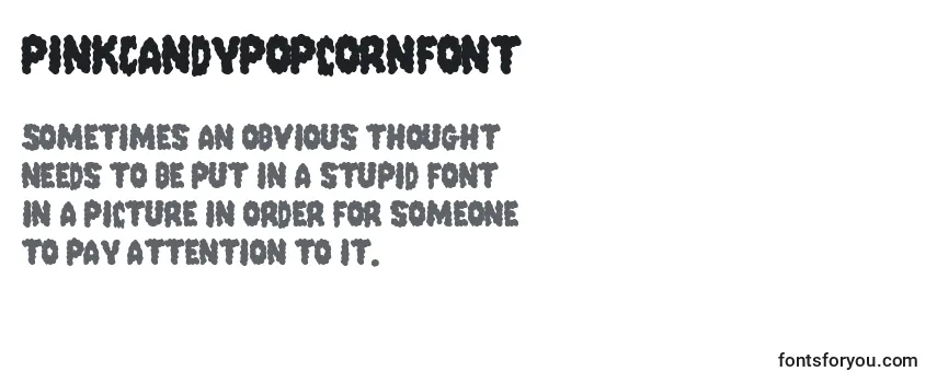 Review of the PinkCandyPopcornFont (136898) Font