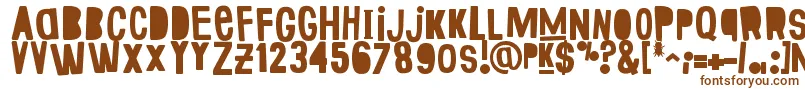 Czcionka FakeSmiths – brązowe czcionki