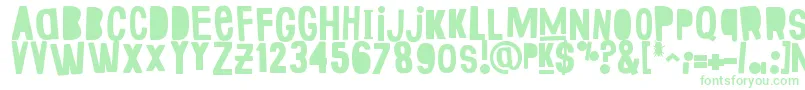 FakeSmiths Font – Green Fonts on White Background