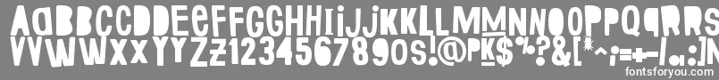 フォントFakeSmiths – 灰色の背景に白い文字