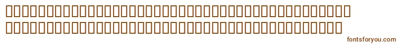 Шрифт PerpetuaExpertBoldItalic – коричневые шрифты на белом фоне