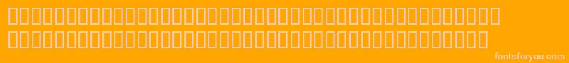 PerpetuaExpertBoldItalic-fontti – vaaleanpunaiset fontit oranssilla taustalla