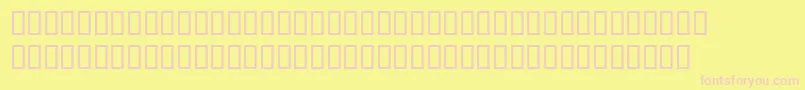 PerpetuaExpertBoldItalic-fontti – vaaleanpunaiset fontit keltaisella taustalla