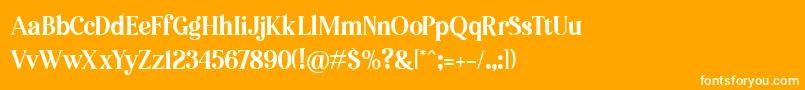 Pioggiaフォントについての詳細 フォントPioggia – オレンジの背景に白い文字