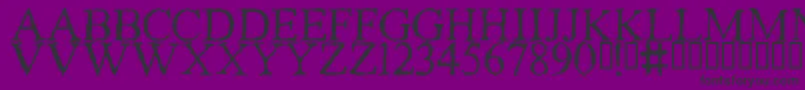 PIRACY-Schriftart – Schwarze Schriften auf violettem Hintergrund