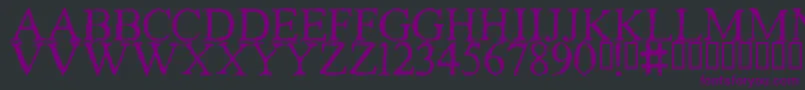 PIRACY Font – Purple Fonts on Black Background