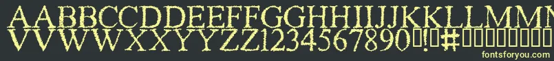 PIRACY Font – Yellow Fonts on Black Background