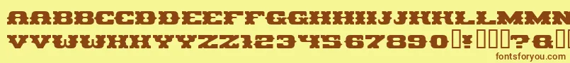 PIRAG    Font – Brown Fonts on Yellow Background