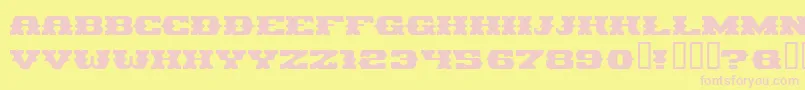 PIRAG    Font – Pink Fonts on Yellow Background