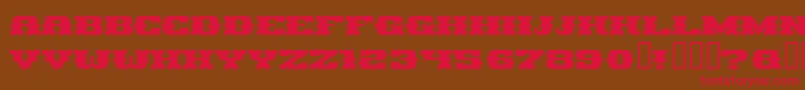 PIRAG    Font – Red Fonts on Brown Background