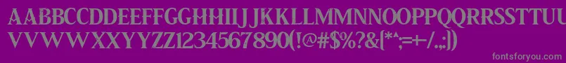 Saiba mais sobre a fonte Pirate Scroll Fonte Pirate Scroll – fontes cinzas em um fundo violeta