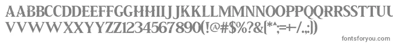 Czcionka Pirate Scroll – szare czcionki