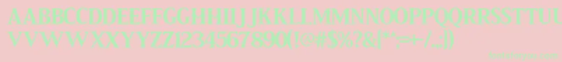 Шрифт Pirate Scroll – зелёные шрифты на розовом фоне