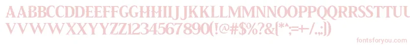 Pirate Scroll Font – Pink Fonts on White Background